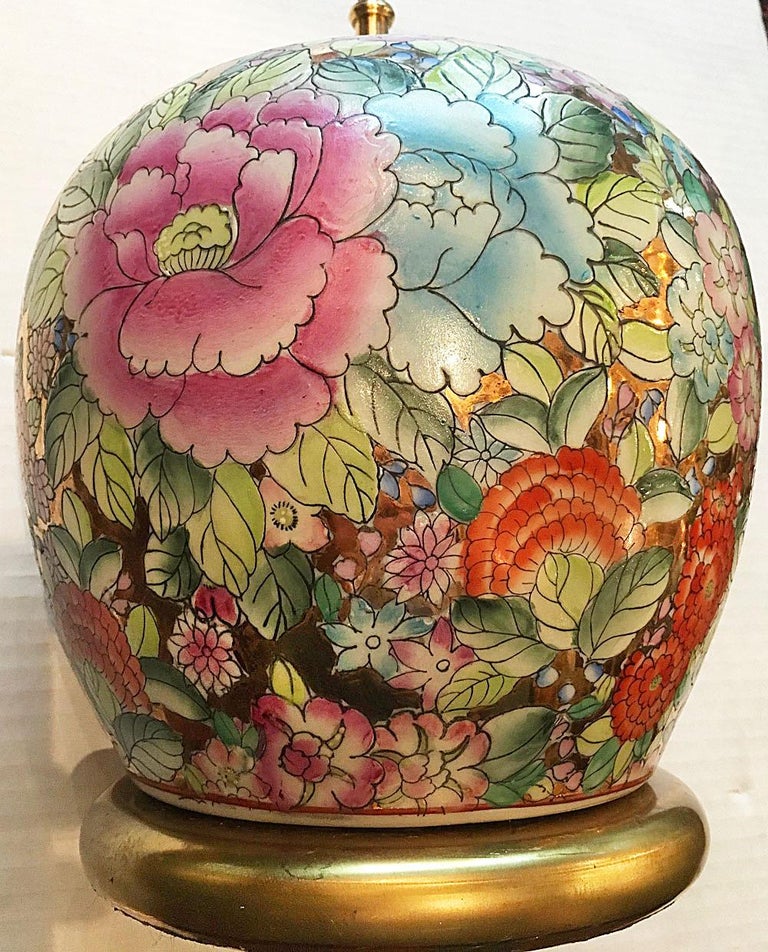 Vintage Chinese Floral Table Lamp For Sale at 1stDibs vintage chinese