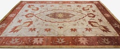 Vintage Chinese Floral Wool Rug 9'1''x12'