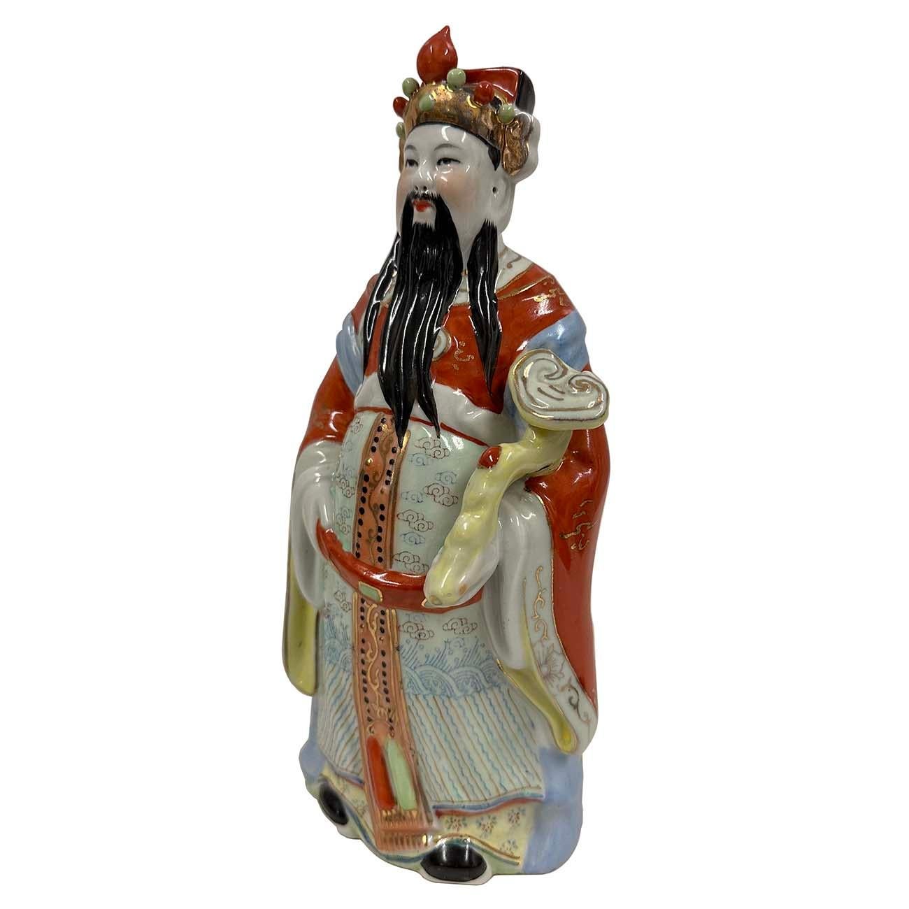 Porcellana Vintage cinese Fu Lu Shou Feng Shui Trio di divinità statue in vendita