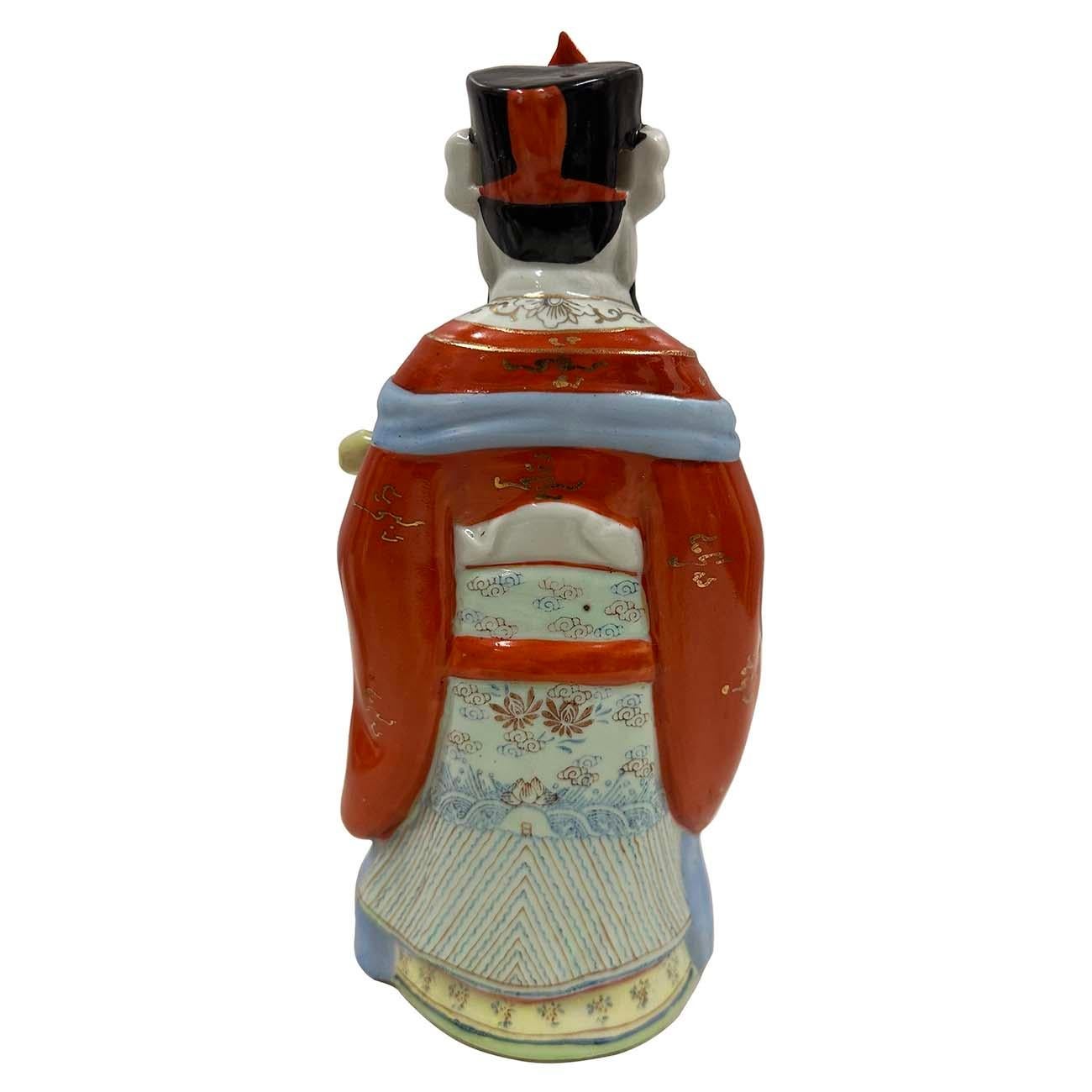 Vintage cinese Fu Lu Shou Feng Shui Trio di divinità statue in vendita 1