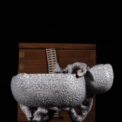 Vintage Chinese Ge kiln Peach-Shaped Wash Basin