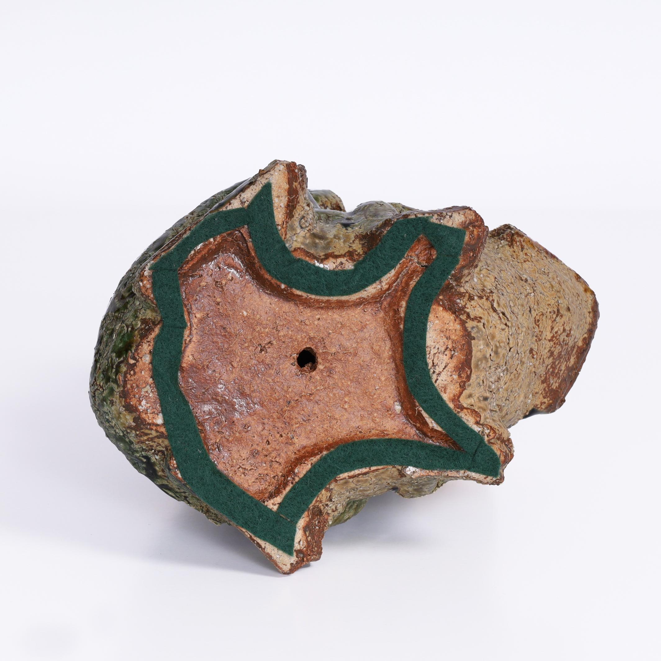 Terracotta Pila di rane in terracotta cinese smaltata d'epoca in vendita