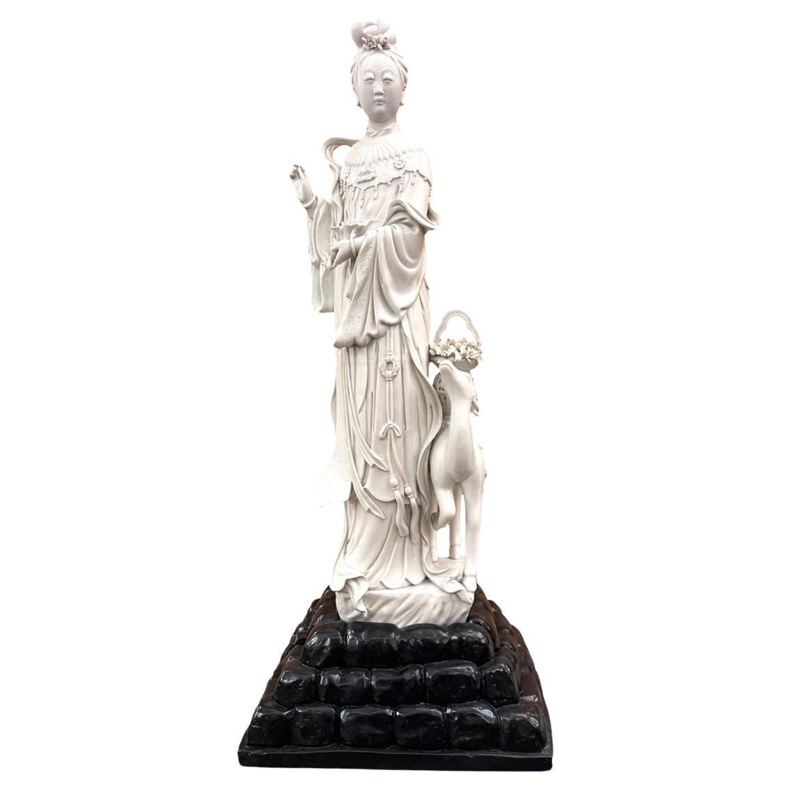 Vintage Chinese Goddess Sculpture