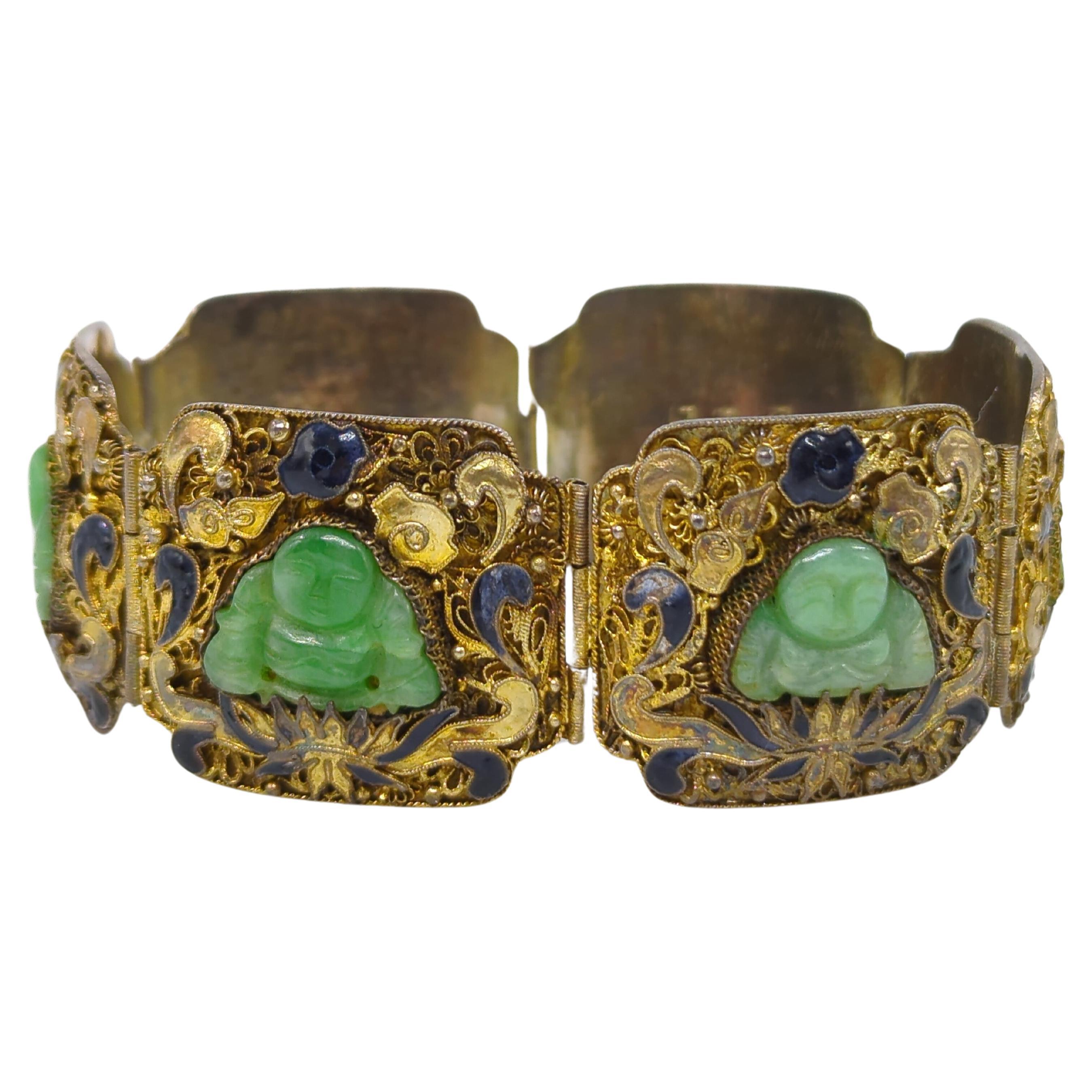 antique chinese jade bracelet