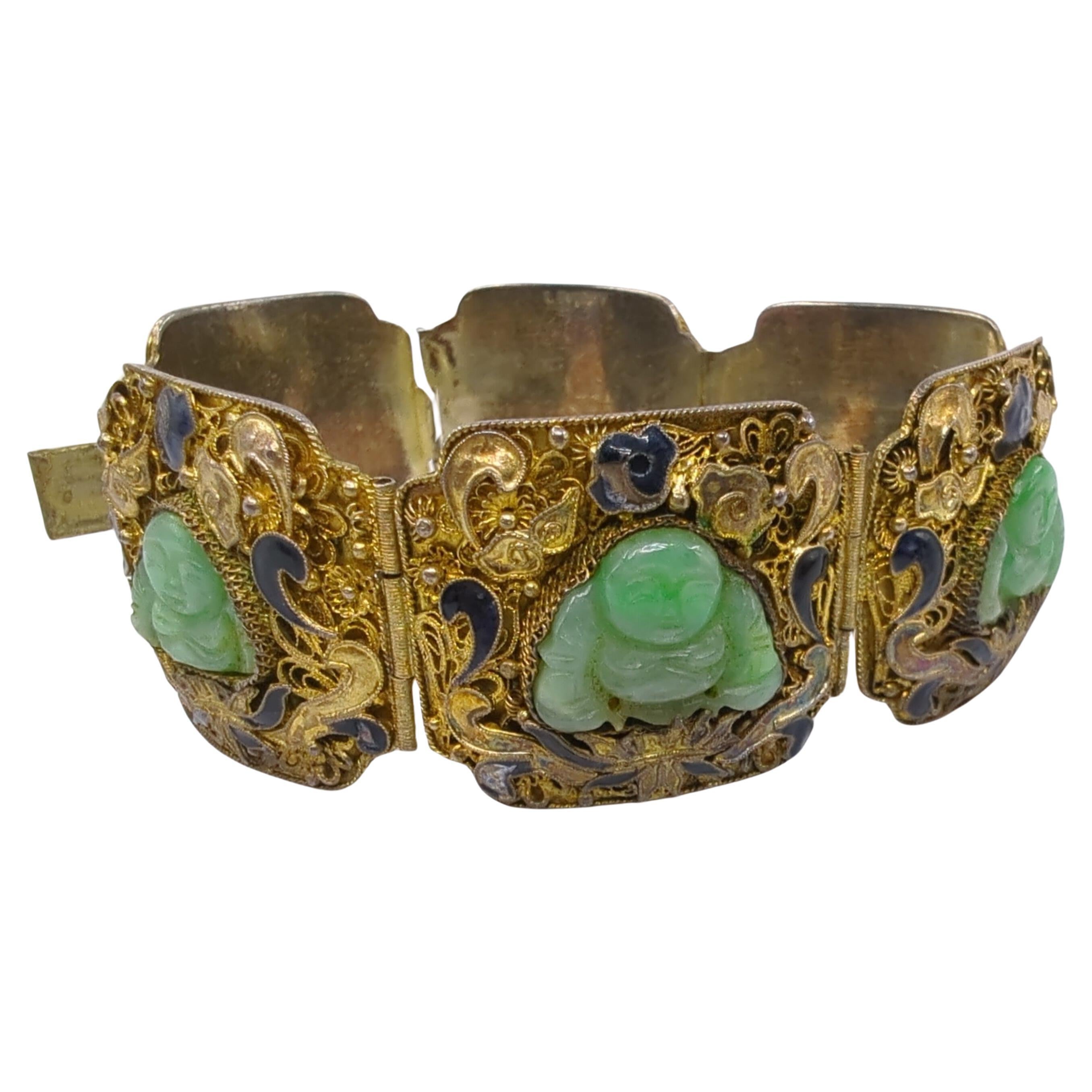 antique chinese jade bracelet