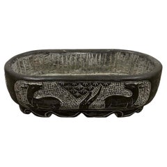 Vintage Chinese Hand Chiseled Stone Trough, Planter