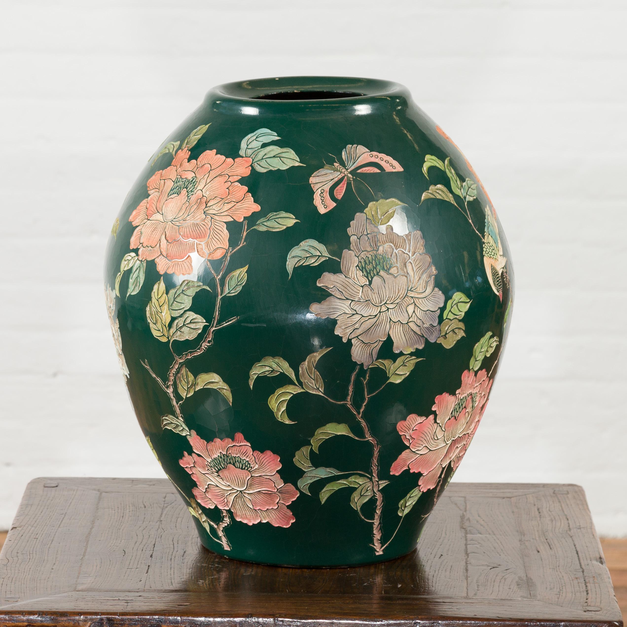 green chinese vase