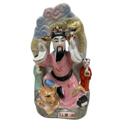 Vintage Chinese Hand-crafted Porcelain Medicine King Sculpture