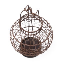 Vintage Chinese Hanging Wire Lantern