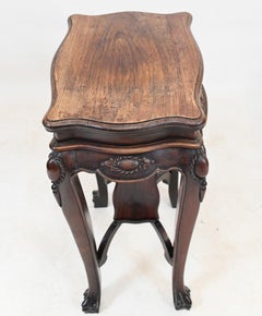 Vintage Chinese Hardestal Stand Side Table 1930