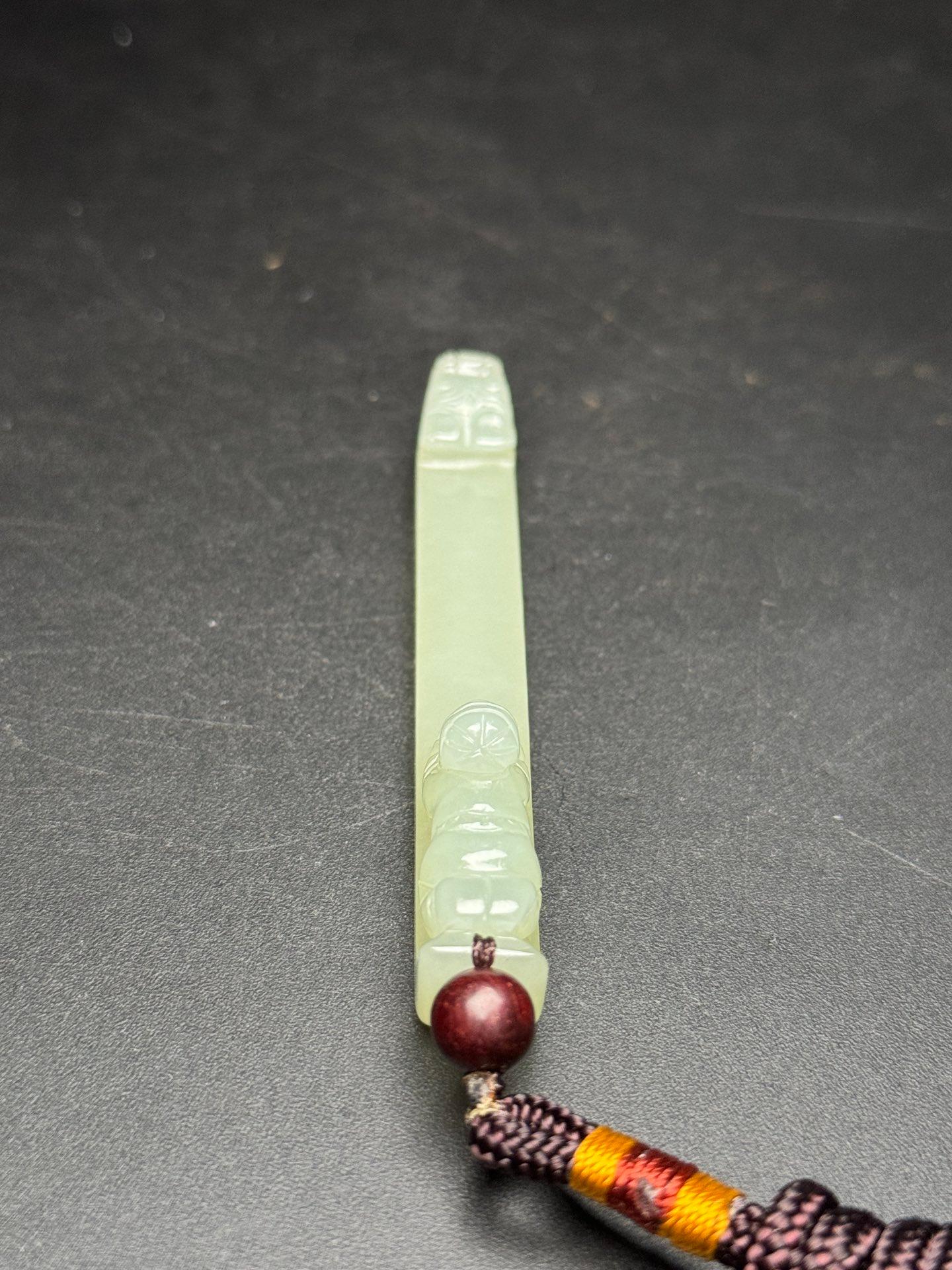 Vintage Chinese Hetian Jade Carving Boat Design Incense Holder For Sale 1