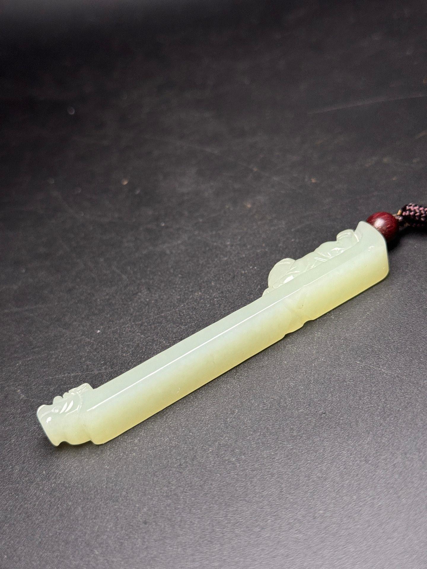 Vintage Chinese Hetian Jade Carving Boat Design Incense Holder For Sale 3