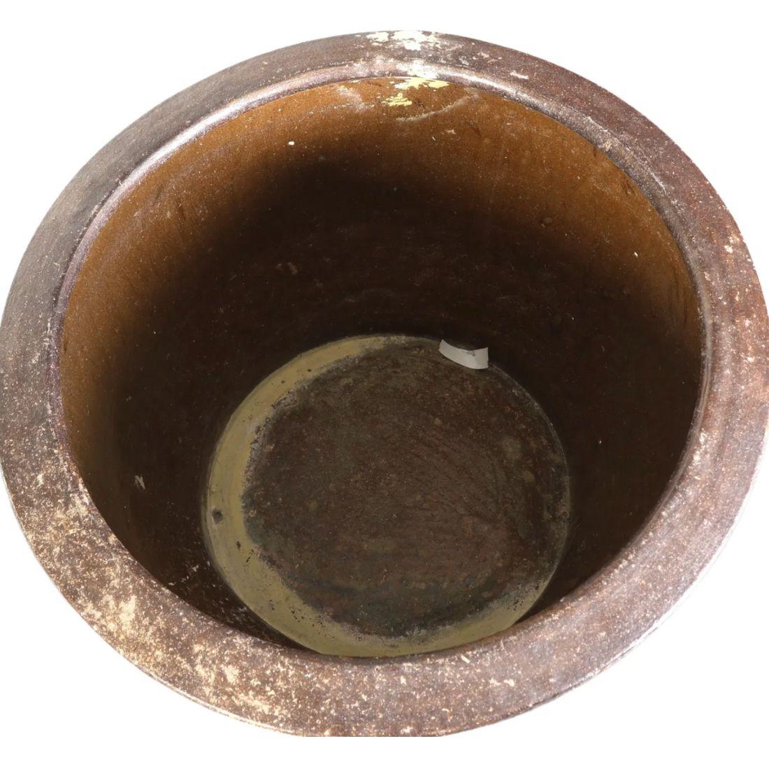 Ceramica Vaso di terracotta d'ispirazione cinese vintage in vendita