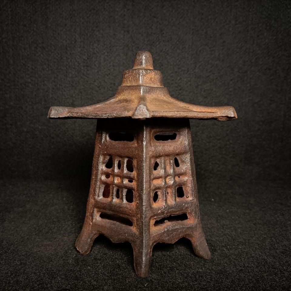 Vintage Chinese Iron Lantern  For Sale 1