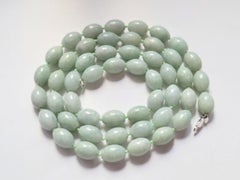 Vintage Chinese Jade Long Necklace