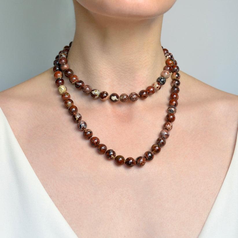 Collana di diaspro cinese d'epoca in vendita 1