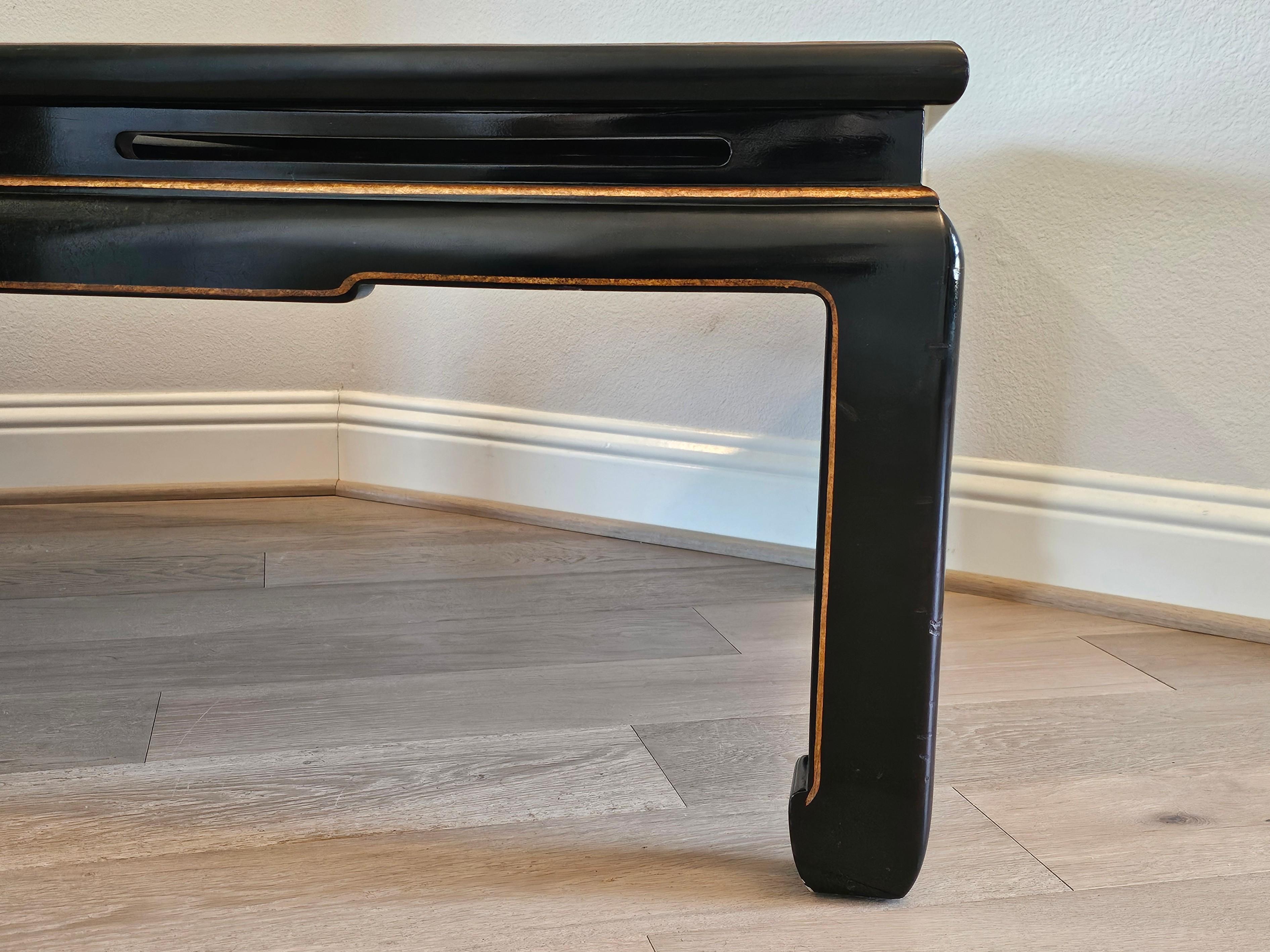 Vintage Chinese Lacquered Coffee Table 5