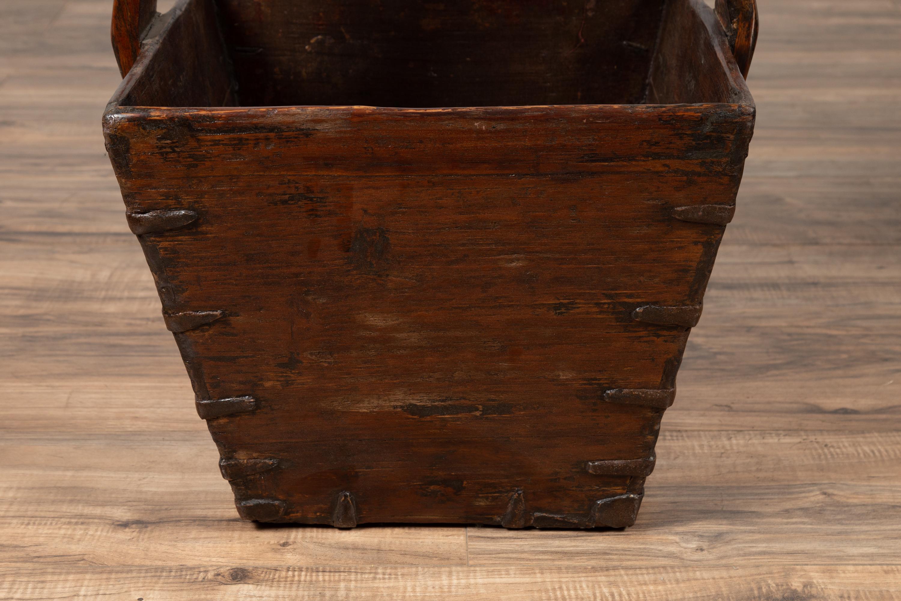 antique wooden basket