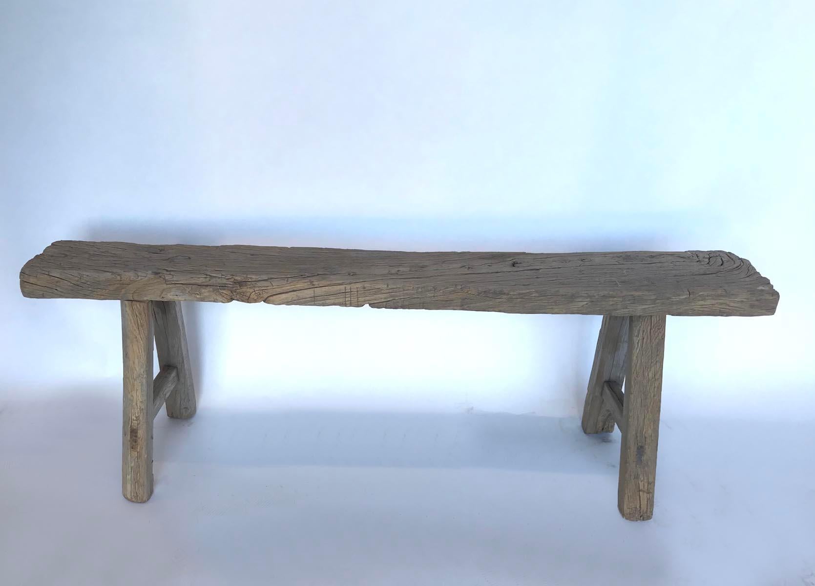 skinny vintage bench