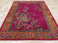 Mid-20th Century Chinese Nickles Pictorial Room Size Carpet