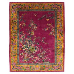 Alfombra china vintage Nickles Pictorial Room Size