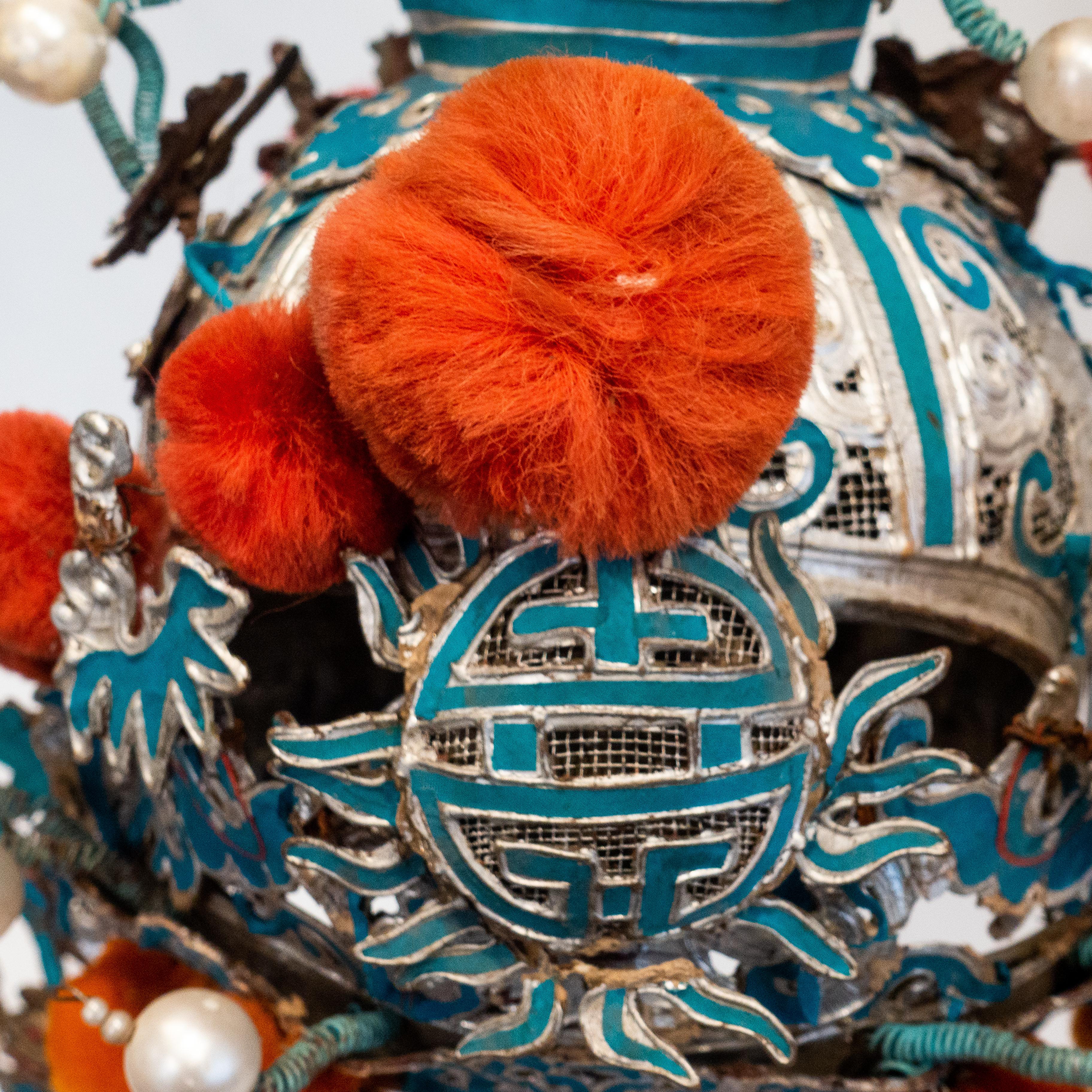 Vintage Chinese Opera Theatre Headdress, Early 20th Century In Good Condition In New York, NY