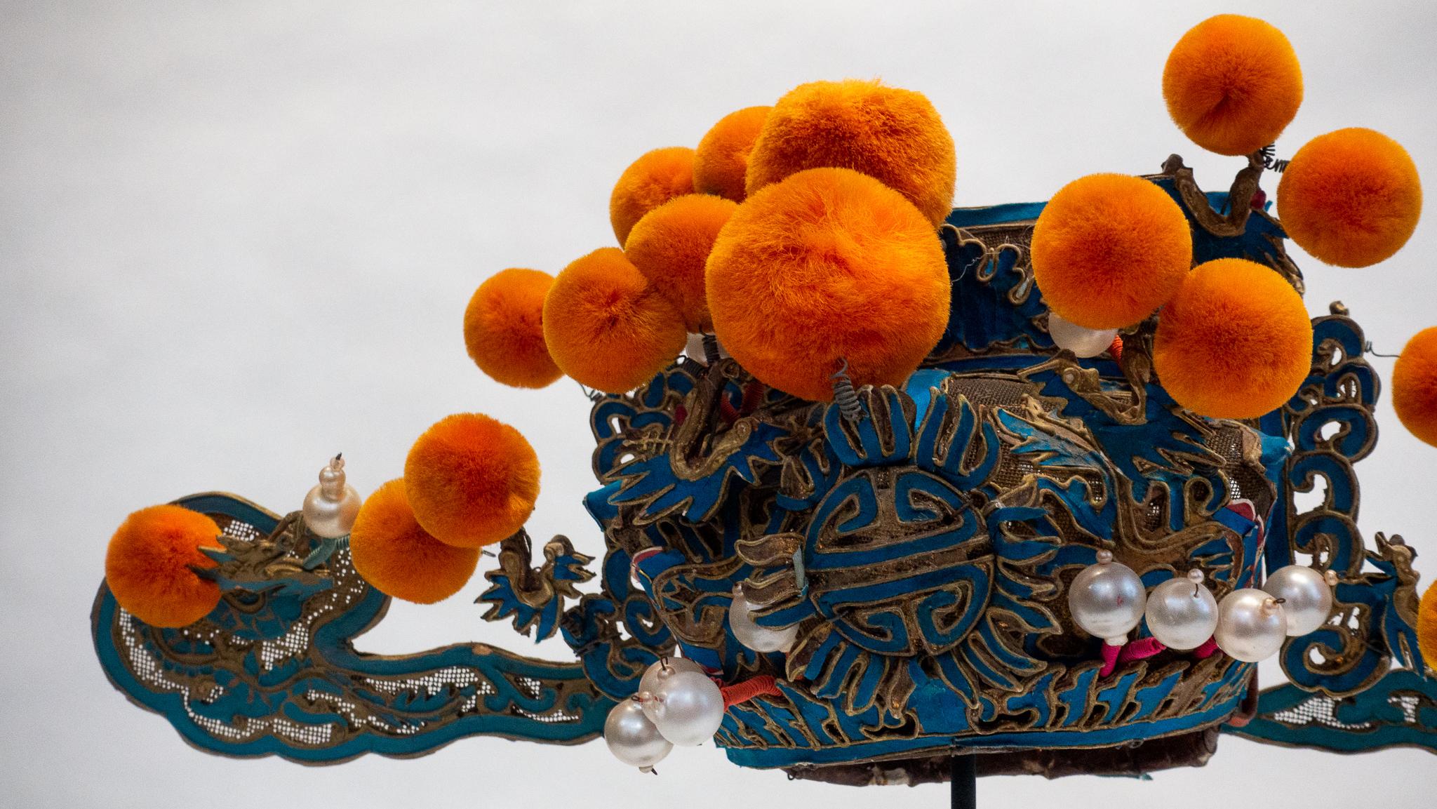 Vintage Chinese Opera Theatre Headdress, Early 20th Century In Good Condition In New York, NY