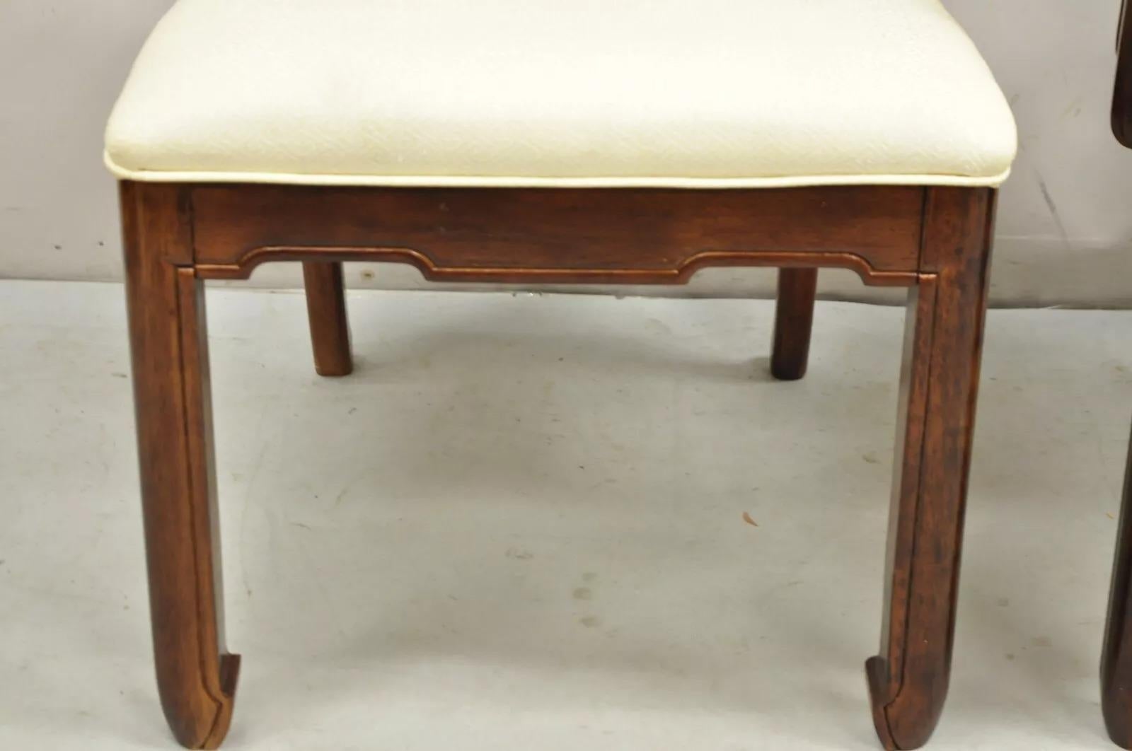 Sedie da pranzo a pagoda in mogano in stile Ming Ming, vintage e orientale - Set di 6 sedie in vendita 2