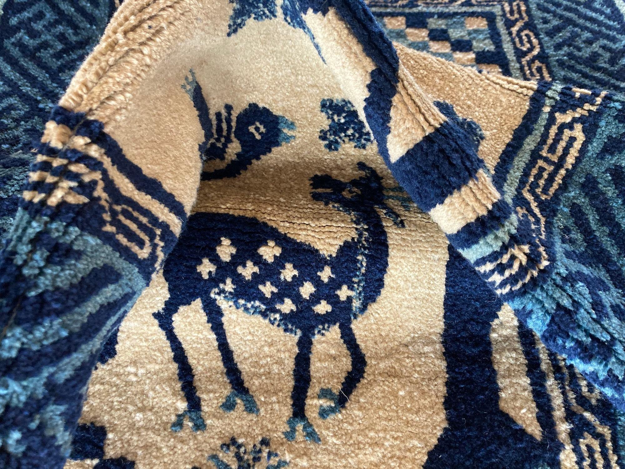 Vintage Chinese Pao-Tao Rug 1.20m x 0.58m For Sale 9