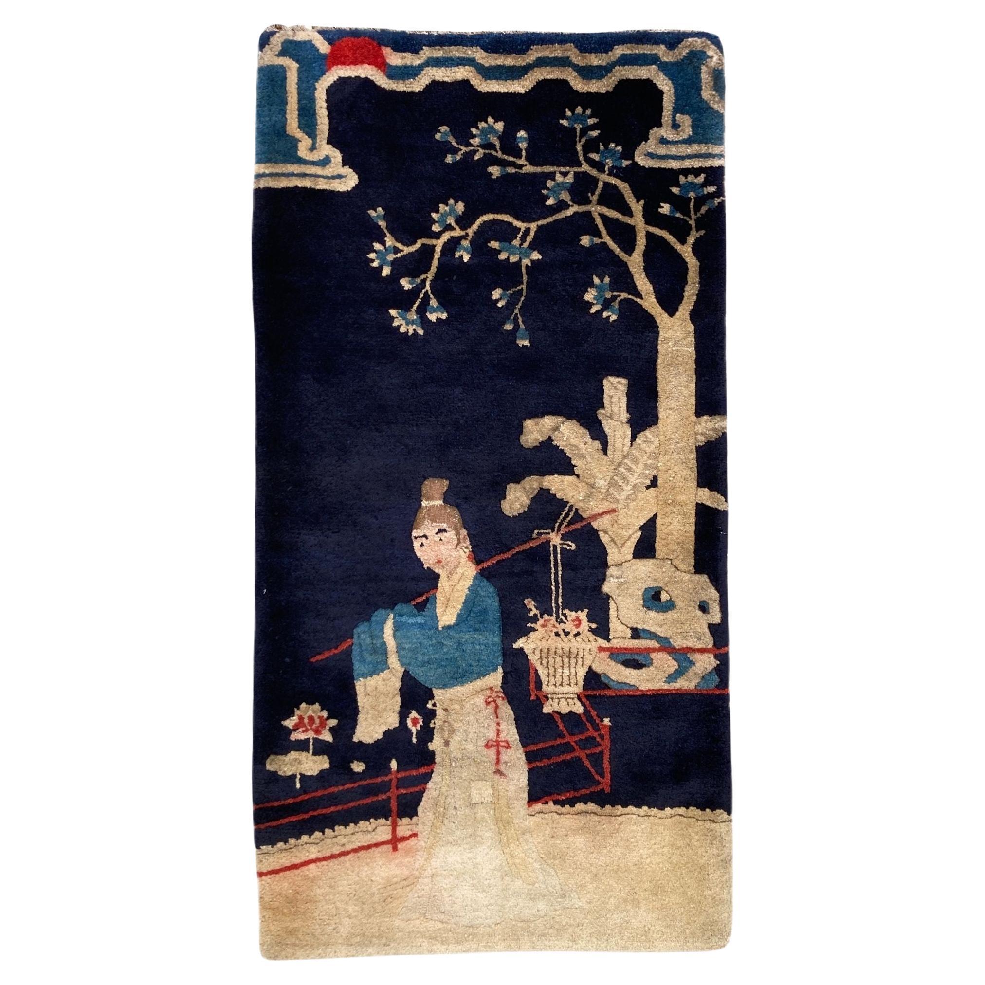Vintage Chinese Pao-Tao Rug For Sale
