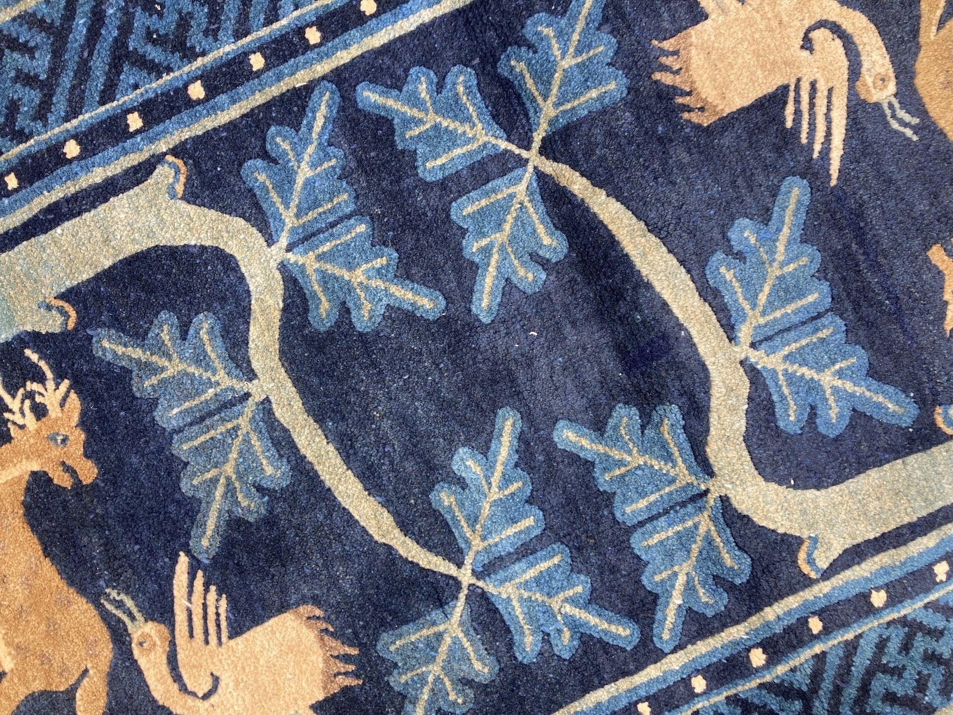 Chinesischer Pao-Tao-Teppich im Vintage-Stil 1,32 m x 0,71 m im Angebot 4