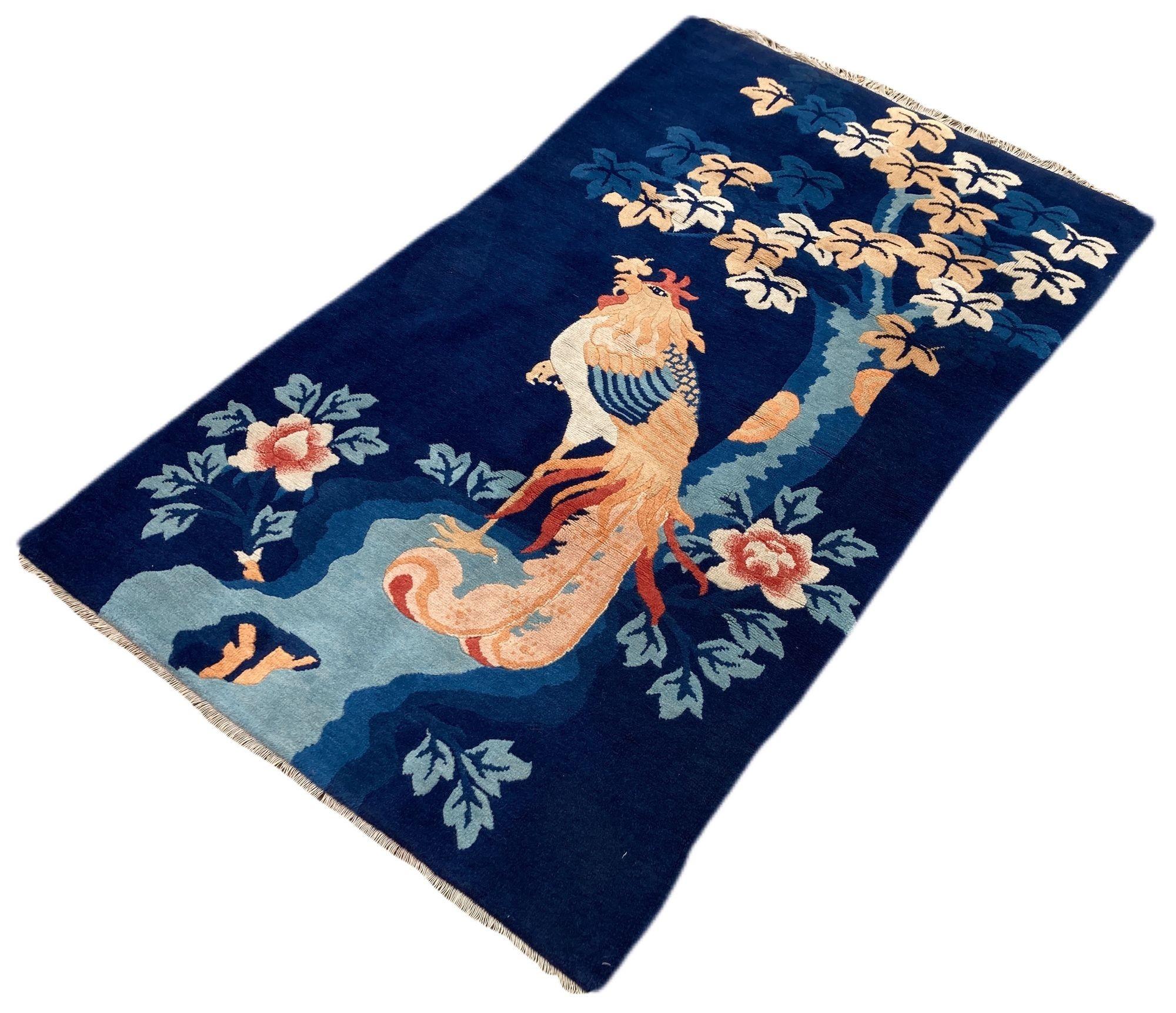 Chinois Tapis chinois Pao-Tao 1,52 m x 0,91 m en vente