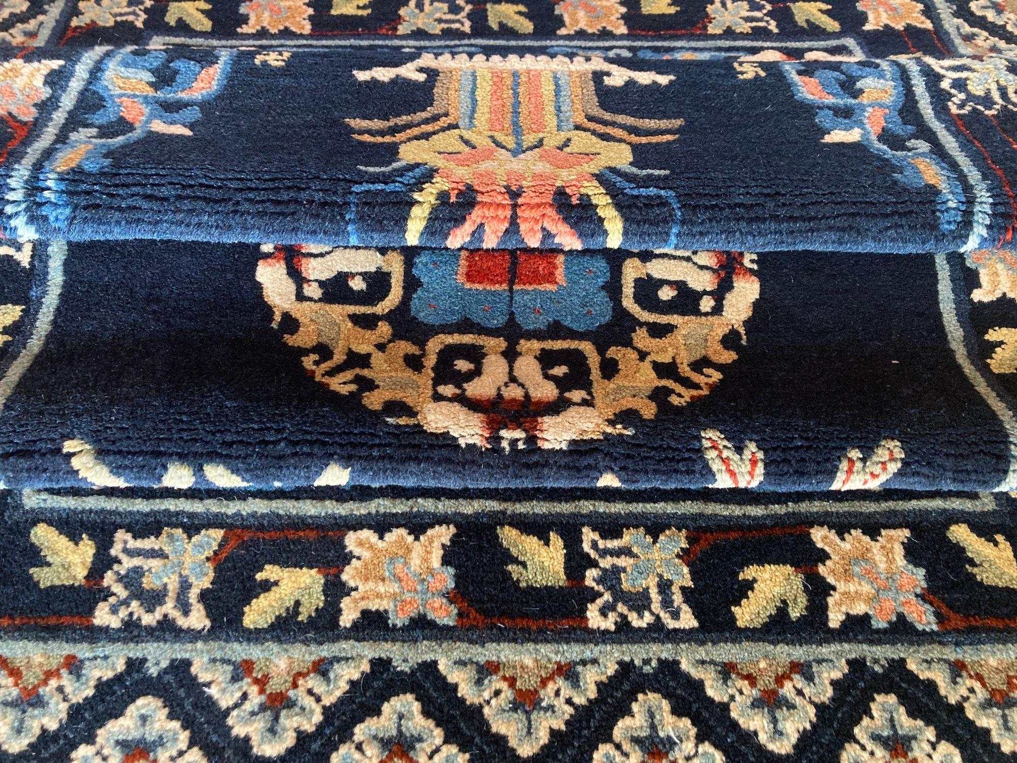 Chinesischer Pao-Tao-Teppich im Vintage-Stil 1,64 m x 0,96 m im Angebot 5