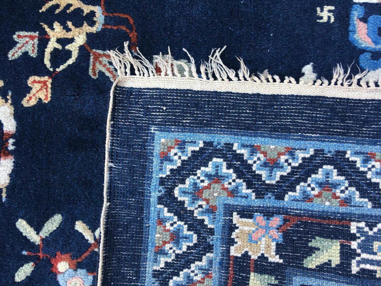 Chinesischer Pao-Tao-Teppich im Vintage-Stil 1,64 m x 0,96 m im Angebot 7