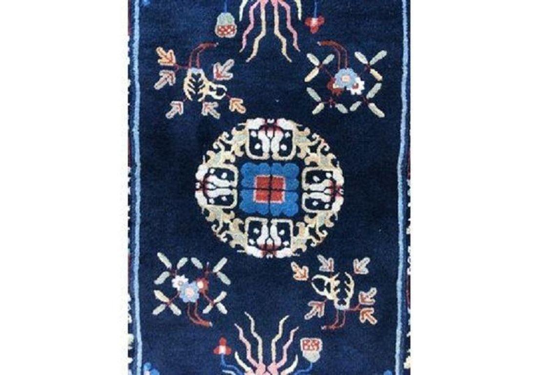 Chinesischer Pao-Tao-Teppich im Vintage-Stil 1,64 m x 0,96 m im Angebot 4