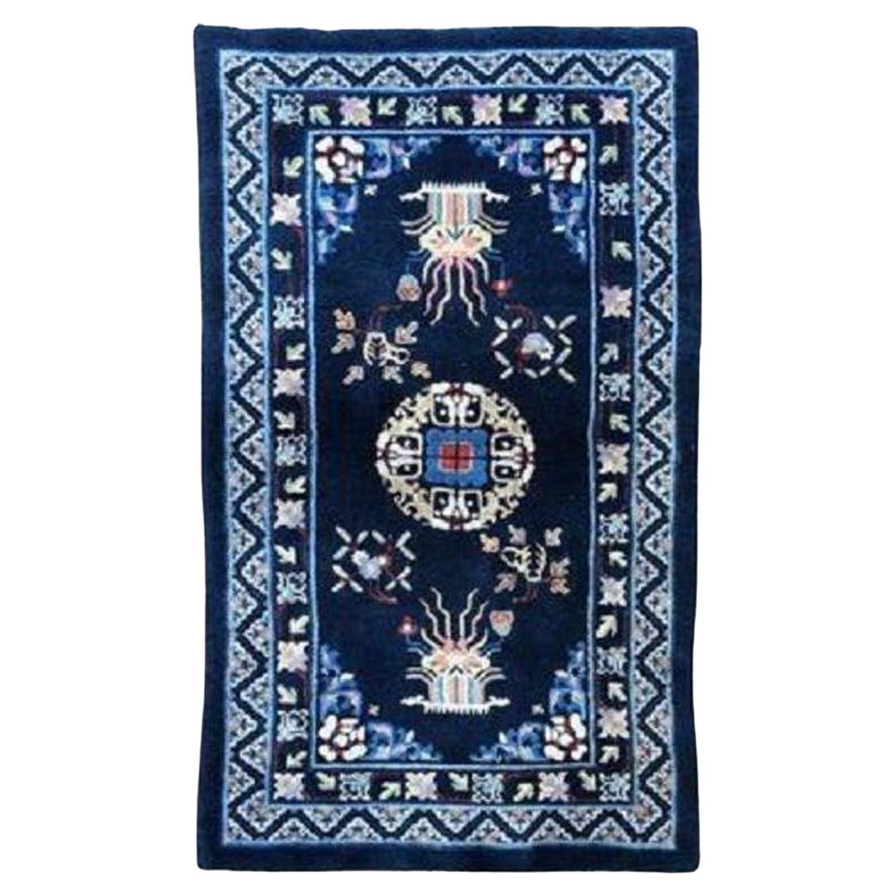 Tappeto cinese vintage Pao-Tao 1,64 m x 0,96 m