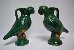 Vintage Chinese Parrot Candle Holder