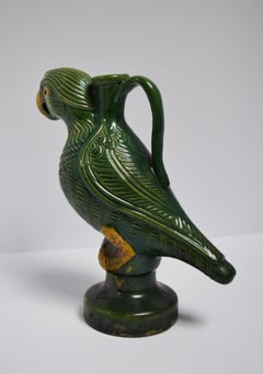 Vintage Chinese Parrot Candle Holder
