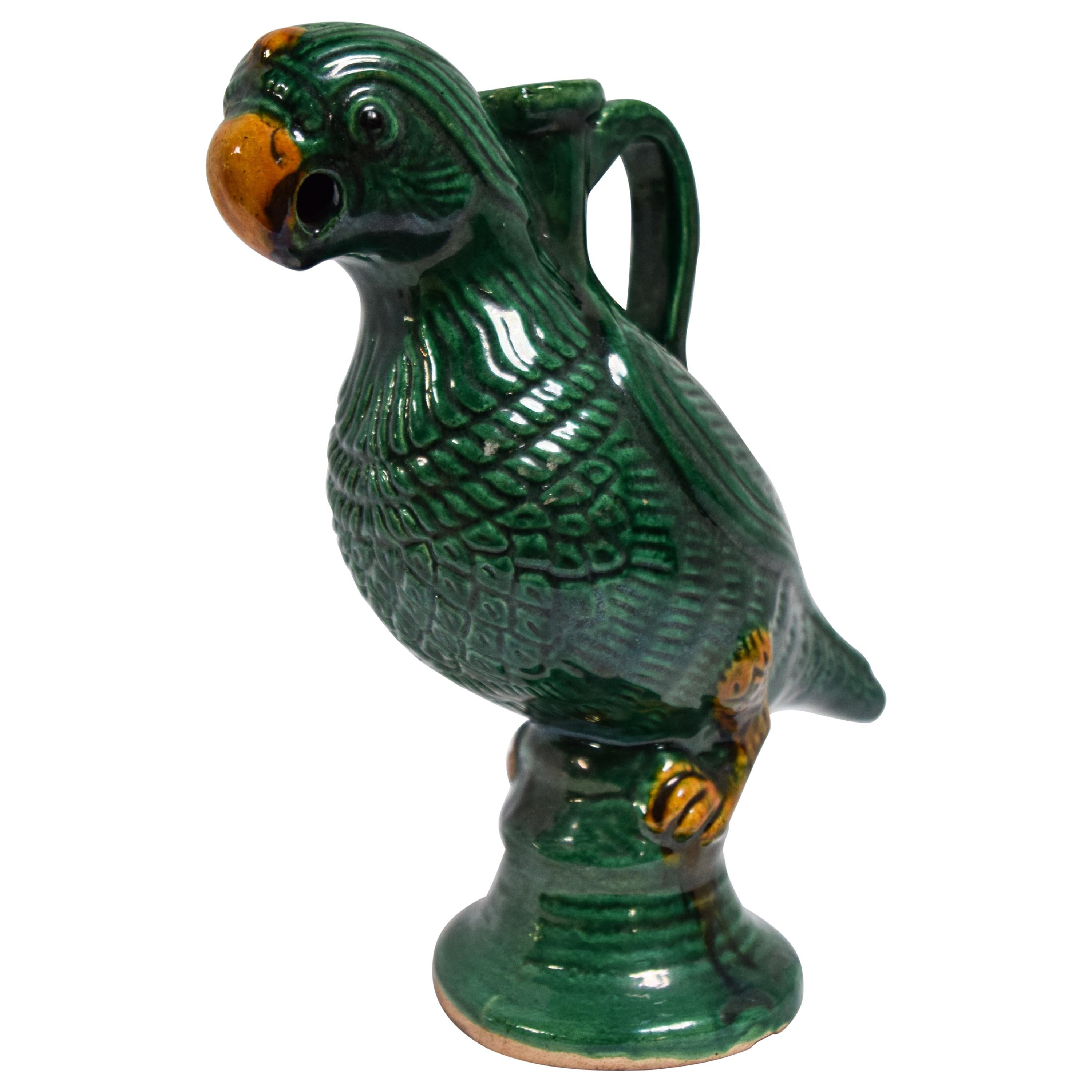 Vintage Chinese Parrot Candle Holder