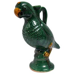 Antique Chinese Parrot Candle Holder