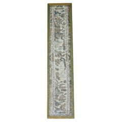 ViNTAGE CHINESE PEKING FORBIDDEN STITCH EMBROIDERY SILK THREAD MEIJI ERA SAMPLER