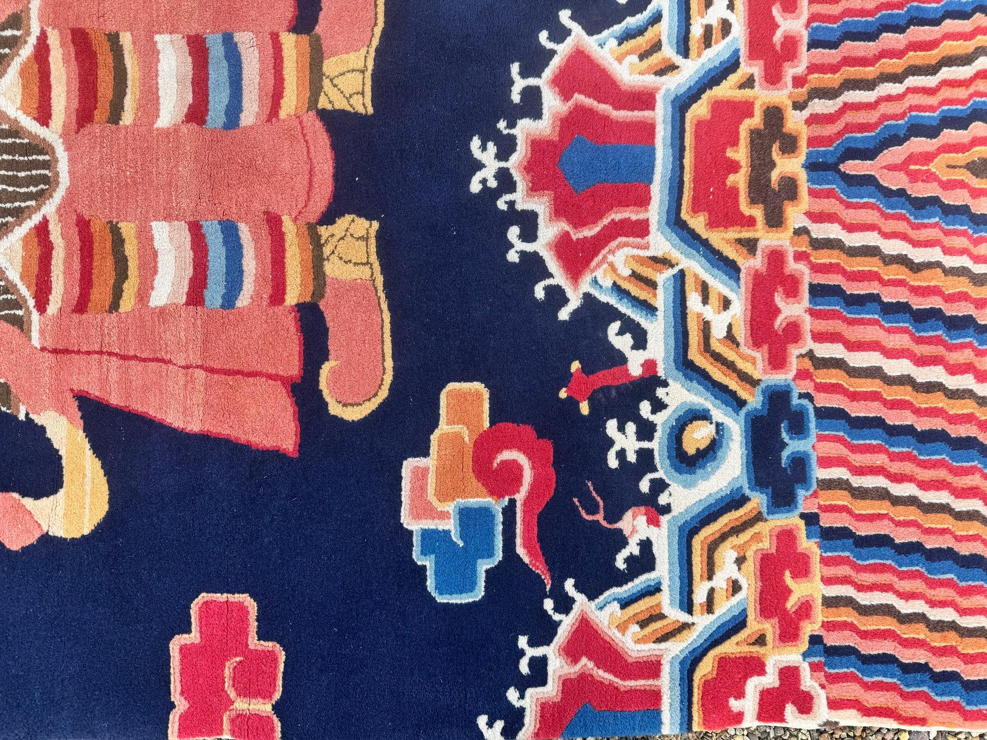 Vintage Chinesisch Peking Teppich 2.43m x 1.27m im Angebot 8