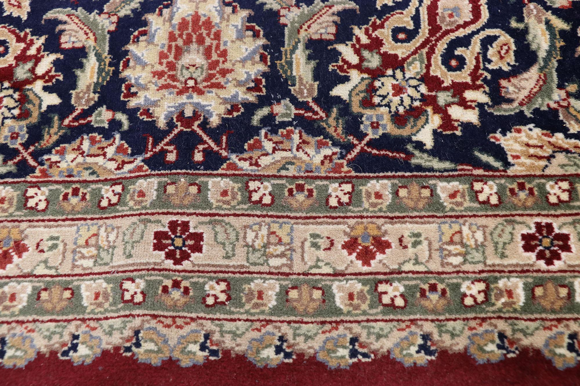 Vintage Chinese Persian Tabriz Design Rug with Colonial and Federal Style In Good Condition For Sale In Dallas, TX