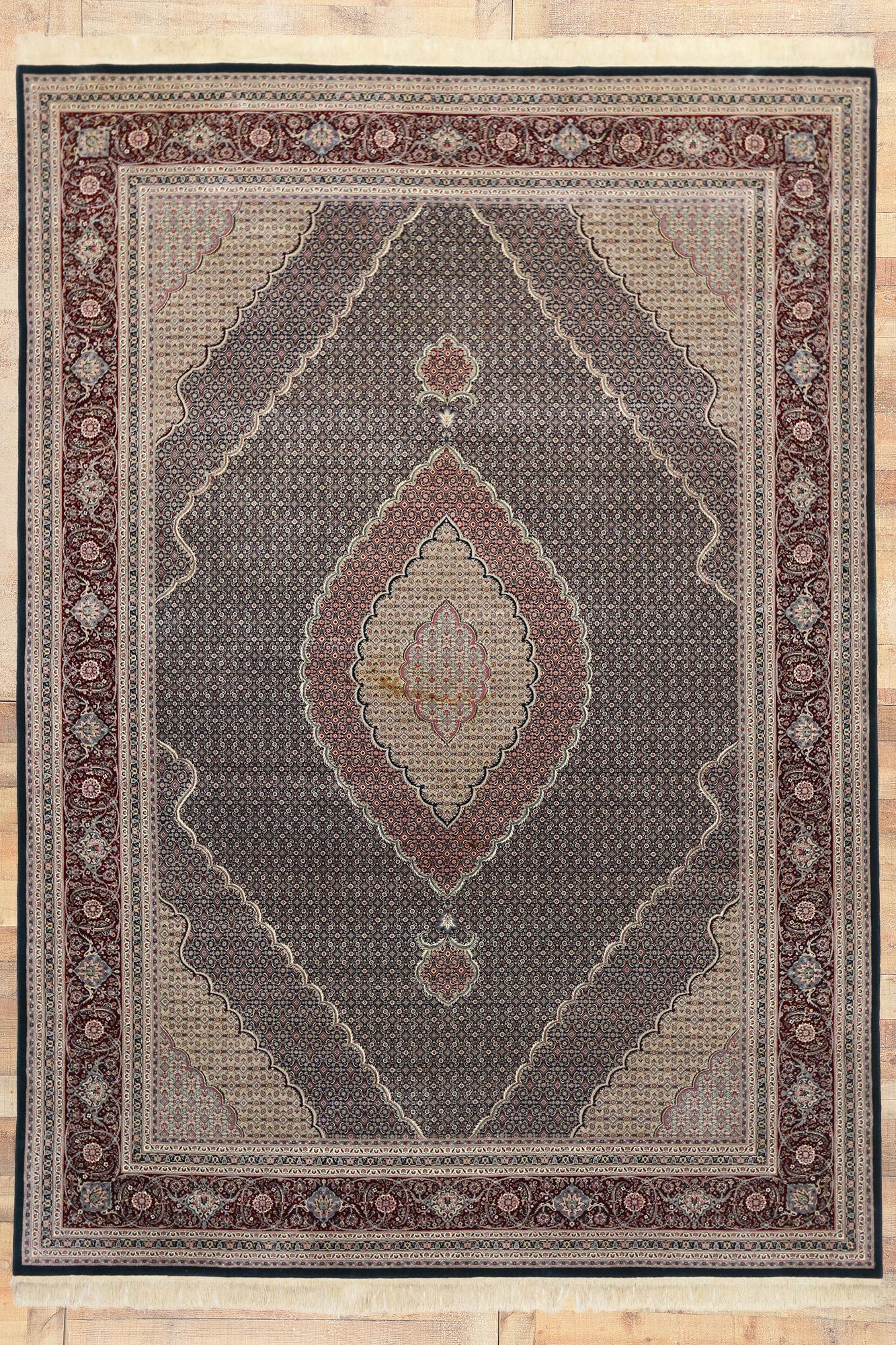 Tappeto Tabriz cinese del 1980 con stile moderno In condizioni buone in vendita a Dallas, TX