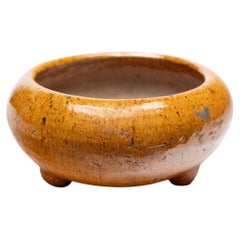Vintage Chinese Persimmon Glazed Censer