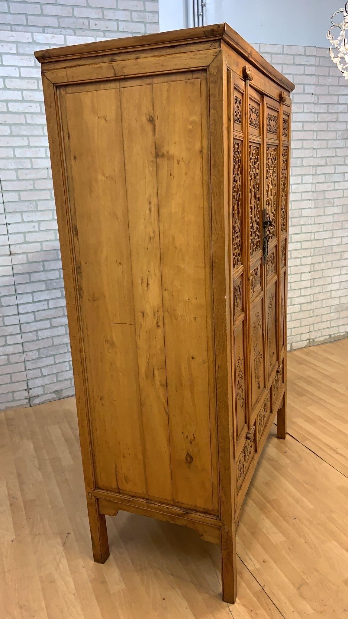 Mobile per studiosi con paravento cinese traforato d'epoca in vendita 1