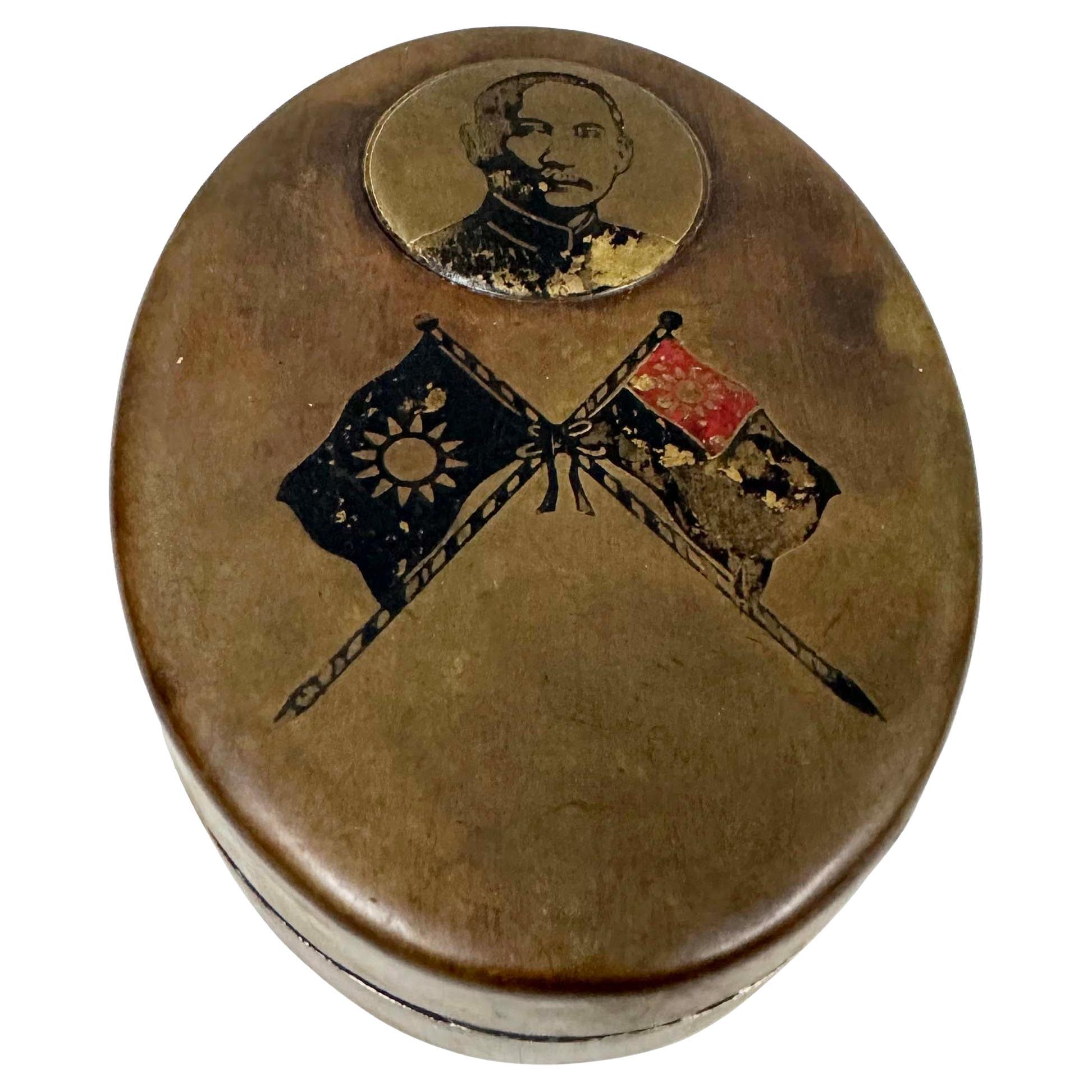 Caja de tinta china vintage política o conmemorativa