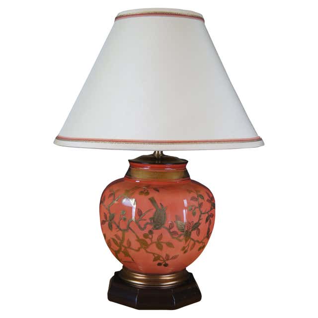 Chinese Porcelain Ginger Jar Table Lamps For Sale at 1stDibs