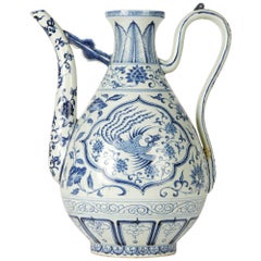 Vintage Chinese Porcelain Ewer, 20th Century