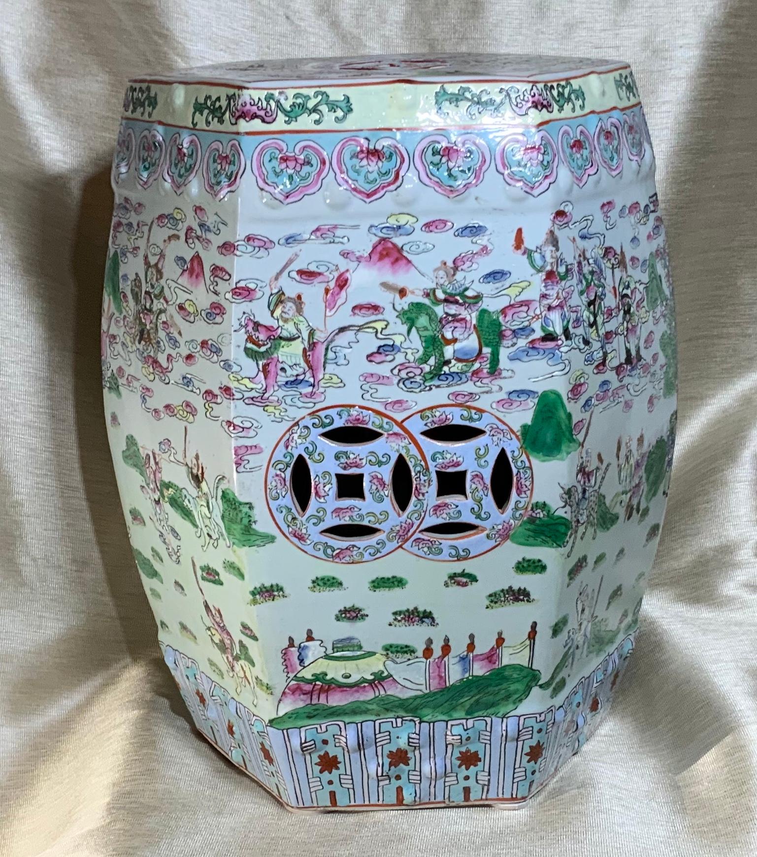 Vintage Chinese Porcelain Garden Stool 5